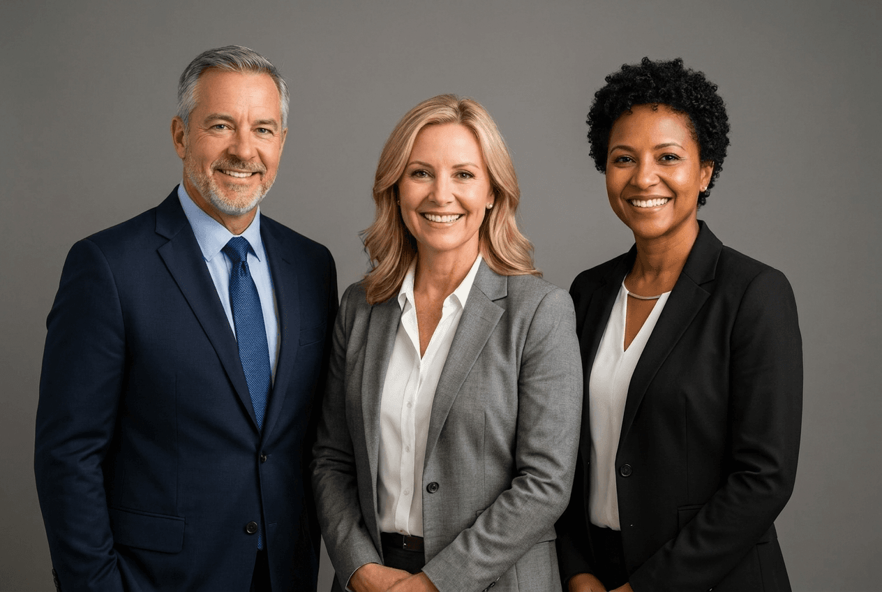 Leadership team portrait