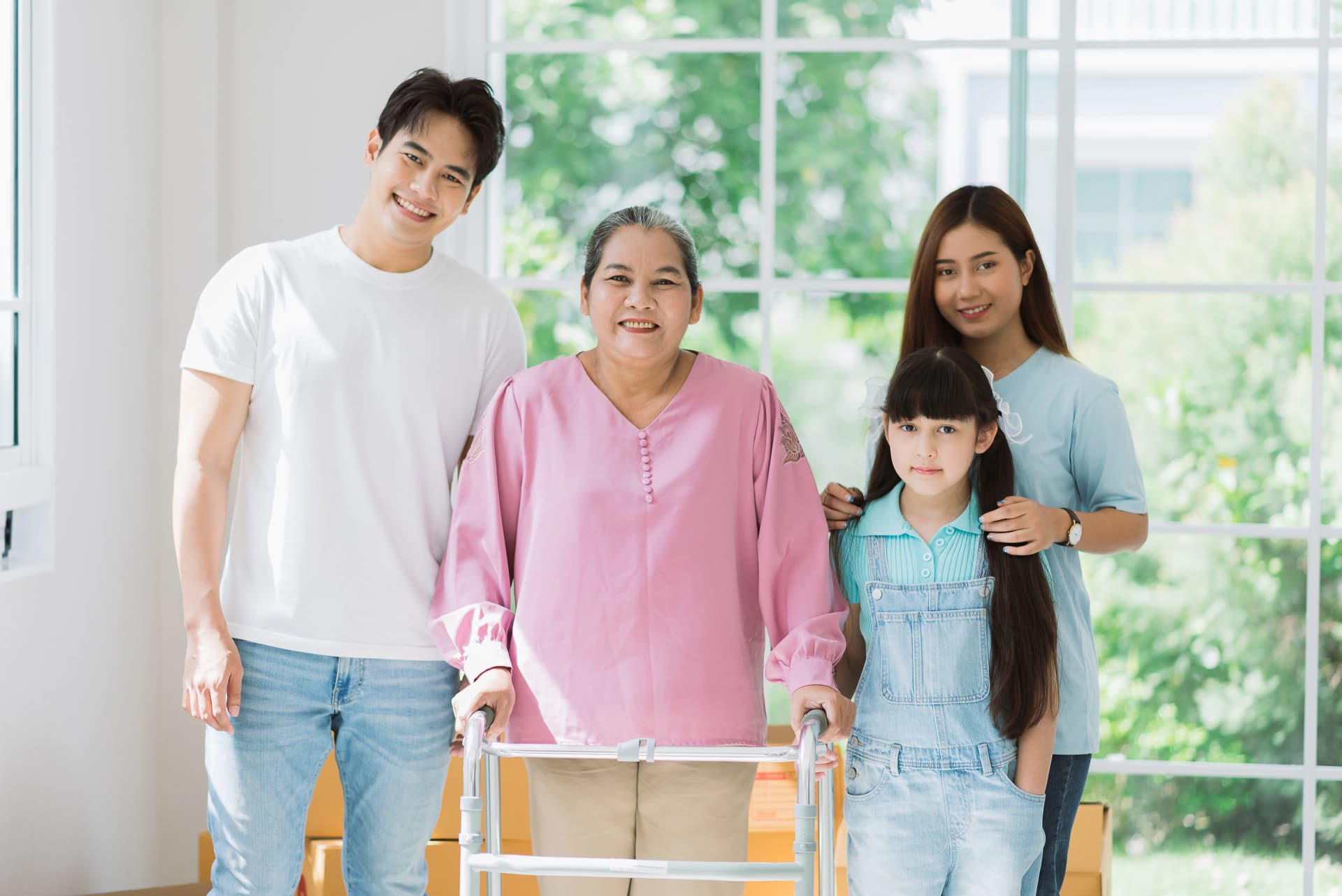Caregiver providing overnight support